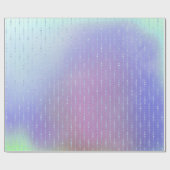 Roze groene pastel ombre Paarse Crystals Fairly Cadeaupapier (Vlak)