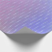 Roze groene pastel ombre Paarse Crystals Fairly Cadeaupapier (Hoek)