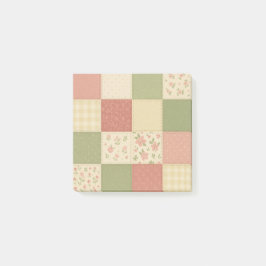 Roze Groene Patchwork Dekbed Rustieke Boerderij Bl Post-it® Notes