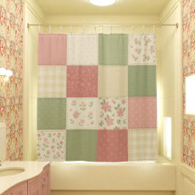 Roze Groene Patchwork Quilt Rustieke Boerderij Blo