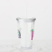 Roze & Groene PhD Acrylbeker Acryl Drinkbeker (Rechts)