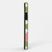 Roze groene poladot Case-Mate iPhone case (Achterkant/rechts)