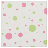 Roze groene Polka dot geometrisch ontwerp Stof (Close Up)