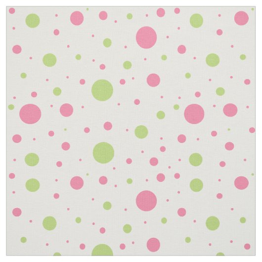 Roze groene Polka dot geometrisch ontwerp Stof (Swatch)