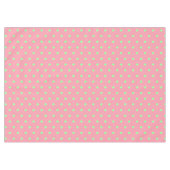 Roze groene polka stippen tafelkleed (Voorkant (Horizontaal))