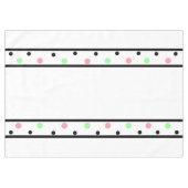 Roze groene polka stippen wit tafelkleed (Voorkant (Horizontaal))
