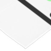 Roze groene polka stippen wit tafelkleed (Gekanteld)