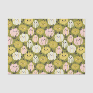 Roze & Groene Pompoenen Weefselpapier Tissuepapier