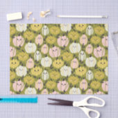 Roze & Groene Pompoenen Weefselpapier Tissuepapier (Craft)