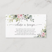 Roze Groene Request Recept Kaart (Voorkant)