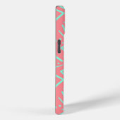 Roze & Groene Retro Psychedelische Ontwerp Case-Mate iPhone Case (Achterkant / Rechts)
