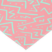 Roze & Groene Retro Psychedelische Ontwerp Medium Tafelloper (Hoek)