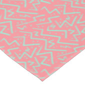 Roze & Groene Retro Psychedelische Ontwerp Tafelkleed (Gekanteld)