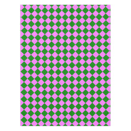 Roze Groene Ruitjes Diamant Patroon Tafelkleed
