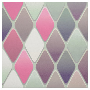 roze groene ruitpastelafdruk stof