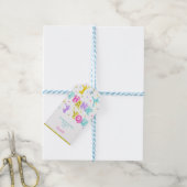 Roze & Groene Spring Gift Tags Cadeaulabel (Met Touw)