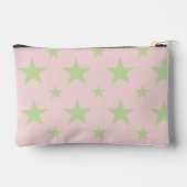 Roze Groene Sterren Patroon Sterrenbeeld Potloodet Etui (Achterkant)