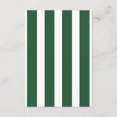 Roze & Groene Strepen Beverly Hills Hotel Bruiloft Informatiekaartje (Achterkant)