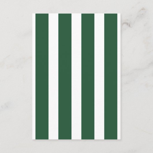 Roze & Groene Strepen Beverly Hills Hotel Bruiloft Informatiekaartje (Achterkant)