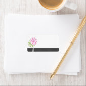 Roze & Groene Swirl Lollipop Blank Etiket (Insitu)