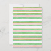 Roze Groene Taco Bout een Uitnodiging van het Baby (Achterkant)