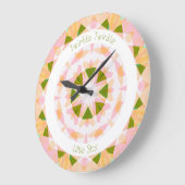  Roze Groene Twinkle Kleine Star Baby kwekerij Grote Klok (Hoek)