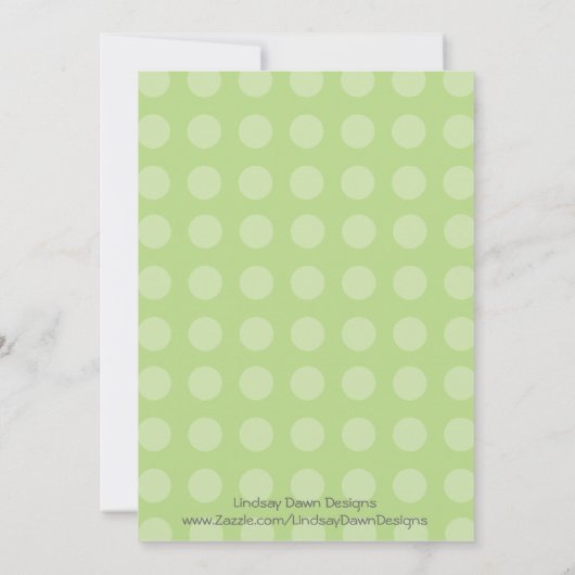 Roze + Groene uitnodiging van de Partij van de Gro (Achterkant)