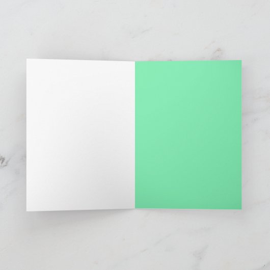 Roze groene Valentijn schetsen Mint om Ice Cream t Feestdagen Kaart (Binnen)