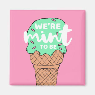 Roze groene Valentijn schetsen Mint om Ice Cream t Magneet