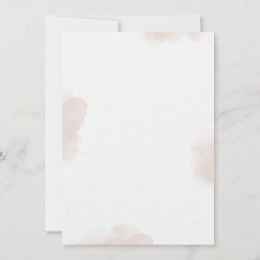 Roze groene ventilator Baby shower Kaart (Achterkant)