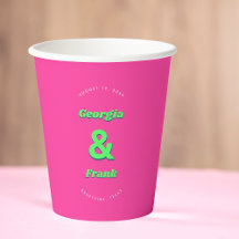 Roze & groene verlovingsfeest bruiloft 