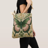 Roze & Groene Vlinder Tote Bag (Dichtbij)