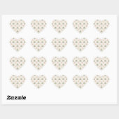 Roze Groene Vlinders Bruiloft   Hart Sticker (Vel)