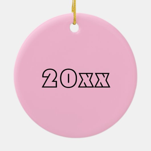 Roze groene watermeloen Melon Slice Wedge Fruiteit Keramisch Ornament (Achterkant)