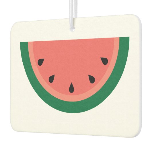 Roze Groene Watermeloen Slice met Zaden Luchtverfrisser (Links)