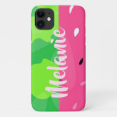 Roze groene watermeloen zomer gestileerd gepersona Case-Mate iPhone case (Achterkant)