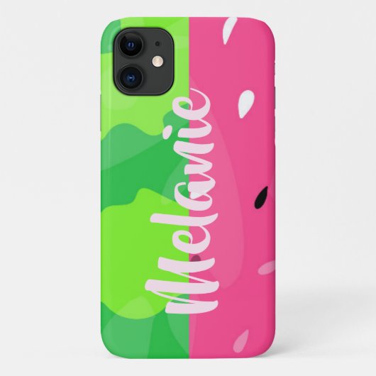 Roze groene watermeloen zomer gestileerd gepersona Case-Mate iPhone case (Achterkant)