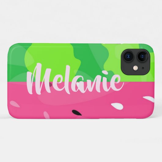 Roze groene watermeloen zomer gestileerd gepersona Case-Mate iPhone case (Achterkant (horizontaal))