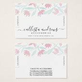 Roze groene Waterverf Bracelet display Visitekaartje (Voorkant /achterkant)