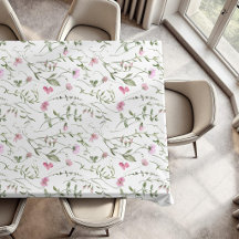 Roze Groene Waterverf Wilde Bloem