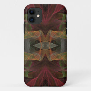 Roze, Groene & Zwarte iPhone 5 Aangepaste Hoesje-M 11 Hoesje