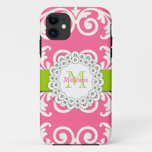 Roze groene zwemmen Florale iPhone 5 Hoesje-Mate Case-Mate iPhone Case (Achterkant)