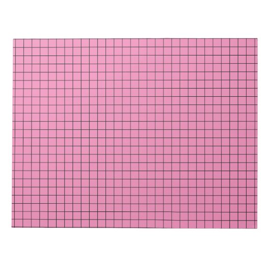 Roze Groot Grafiekdocument Notitieblok (Voorkant)