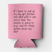 Roze Groot Meisje Panties Gezegde Naam Gepersonali Blikjeskoeler (Voorkant)