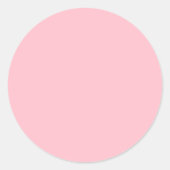 Roze groot ronde sticker (Voorkant)