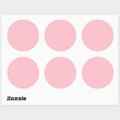 Roze groot ronde sticker (Vel)