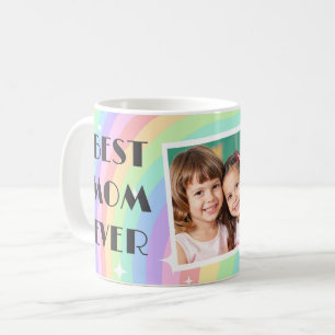 Roze Groovy Boho Regenboog Moederdag koffiekopjes Koffiemok
