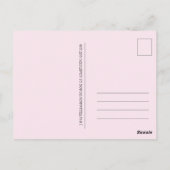 Roze Groovy Disco Pattern Dank u Briefkaart (Achterkant)