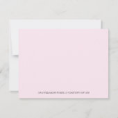 Roze Groovy Disco Pattern Hartelijk dank Kaart (Achterkant)