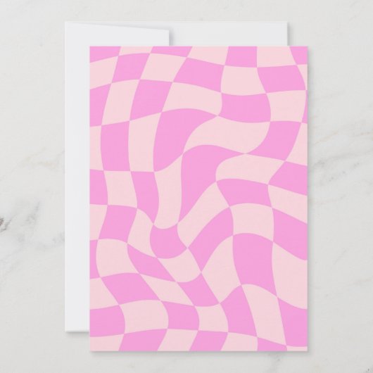 Roze Groovy Disco Verjaardag Kaart (Achterkant)